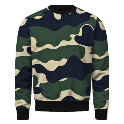 ALLOVAS Signature Camo Pattern Sweatshirt